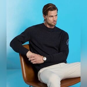 GFore Mens Crew Neck Golf Sweater
